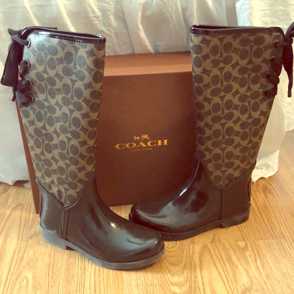 Women’s coach brown Talia boots size 7